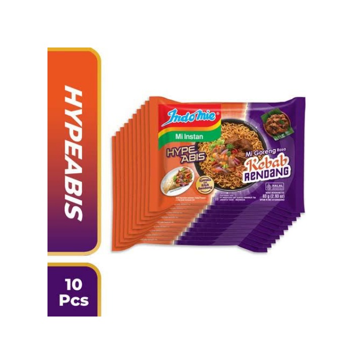 Mi Instant Indomie Hype Abis Kebab Rendang (10 pcs) mie enak dan murah