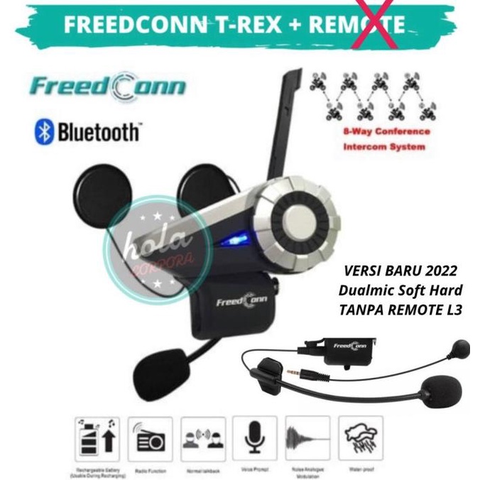 FREEDCONN TREX BLUETOOTH HELM INTERCOM T-REX T REX TREX ORIGINAL