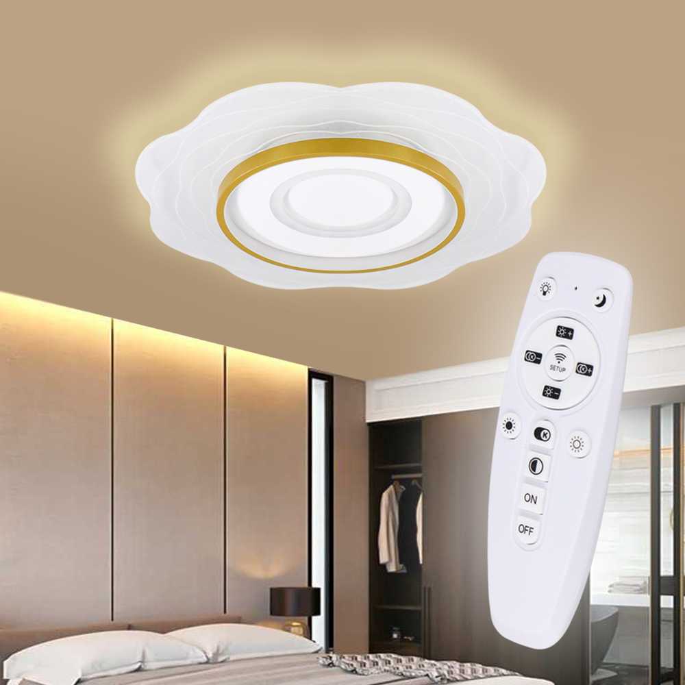 (BISA COD) FTIHSHP HAWBOIRRY Lampu LED Plafon Ceiling 45W 50 cm Dimmable 3 in 1 Color - W98