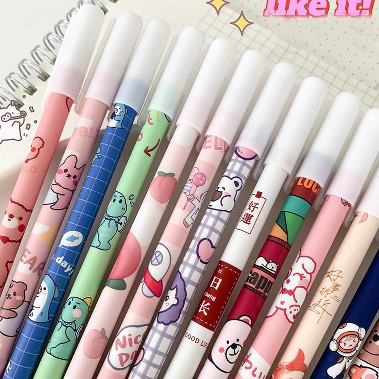 

✨Mall✨ COD 1 LUSIN PULPEN GEL MOTIF WANITA CANTIK LUCU IMUT / BOLPEN GEL SIMPLE FS 