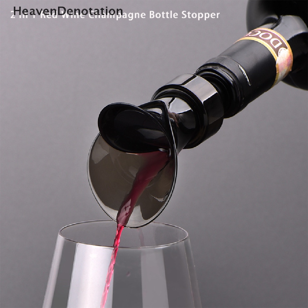 [HeavenDenotation] 2in1 Sumbat Botol Champagne Anggur Merah Segel Freshness Wine Bottle Plug HDV