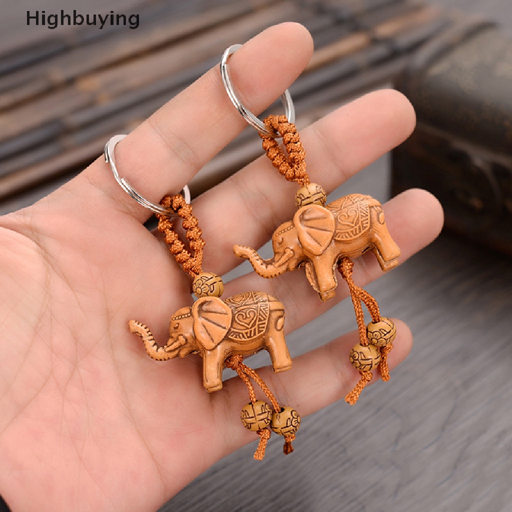 Hbid Gantungan Kunci Gajah Keberuntungan Ukir Kekayaan Hewan Beruntung Gantungan Kunci Liontin Keychain Key Ring Untuk Ch Aksesoris Tas Mobil Keychain Glory