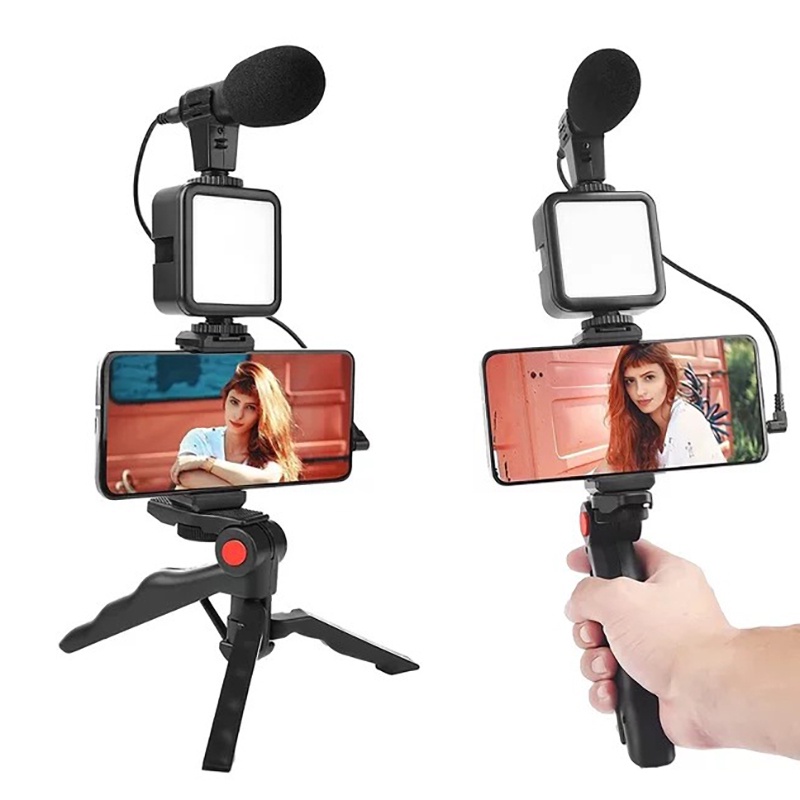 AY-49 Video Making Kit LED Light Tripod Vlogger Vlogging