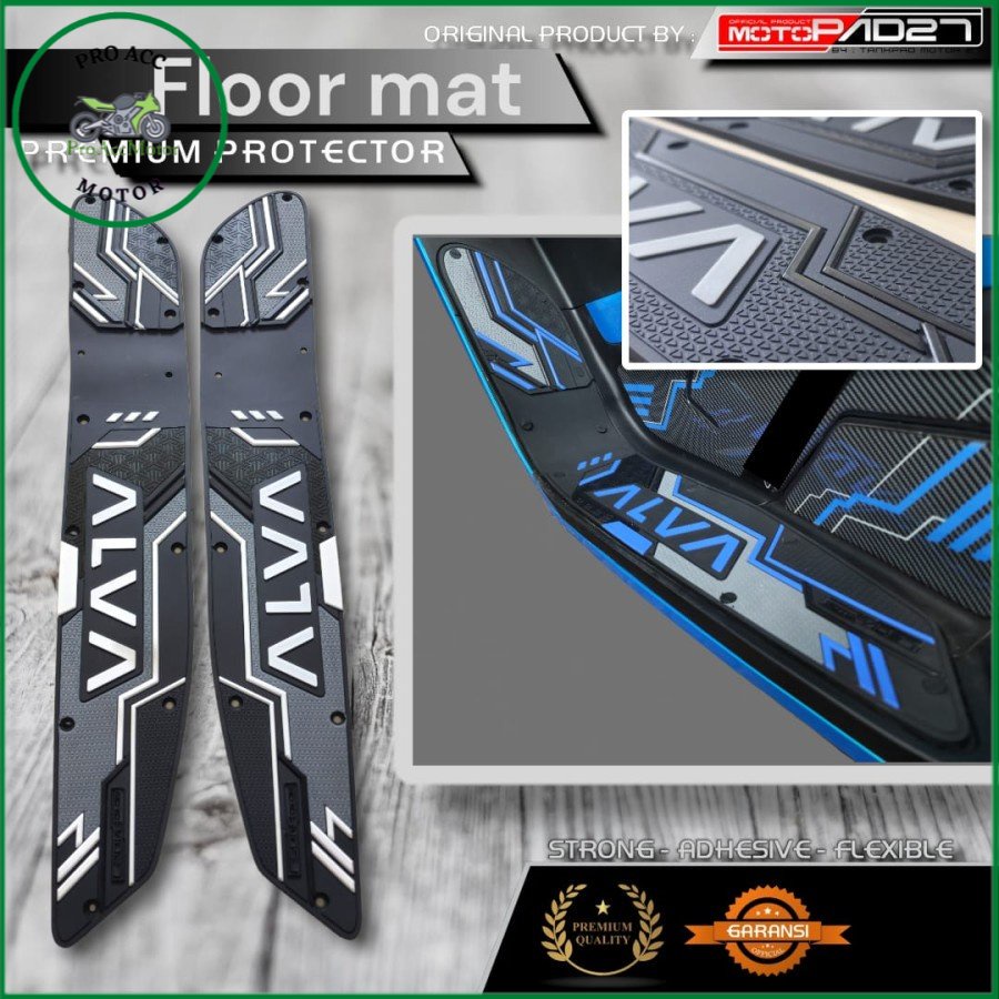 karpet motor panel step floor ALVA ONE motopad27 anti slip pro acc motor (bisa cod)
