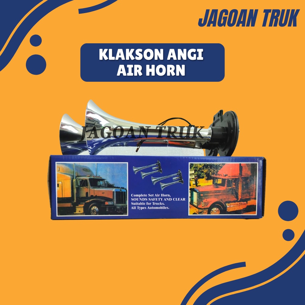 Airhorn Air Horn Klakson Angin 2 Corong Terompet Mobil Truck SK-300