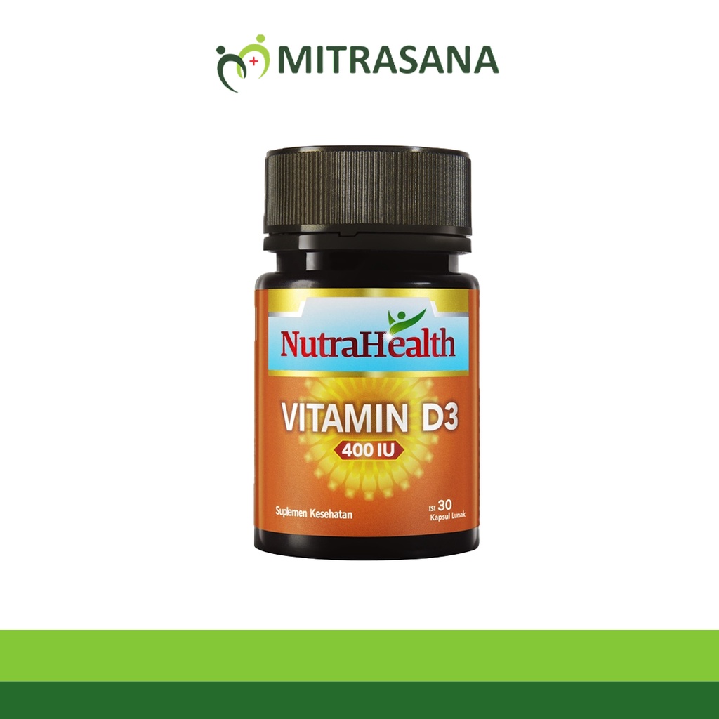 NutraHealth Vitamin D3 400 IU - 30 &amp; 100 Kapsul Lunak