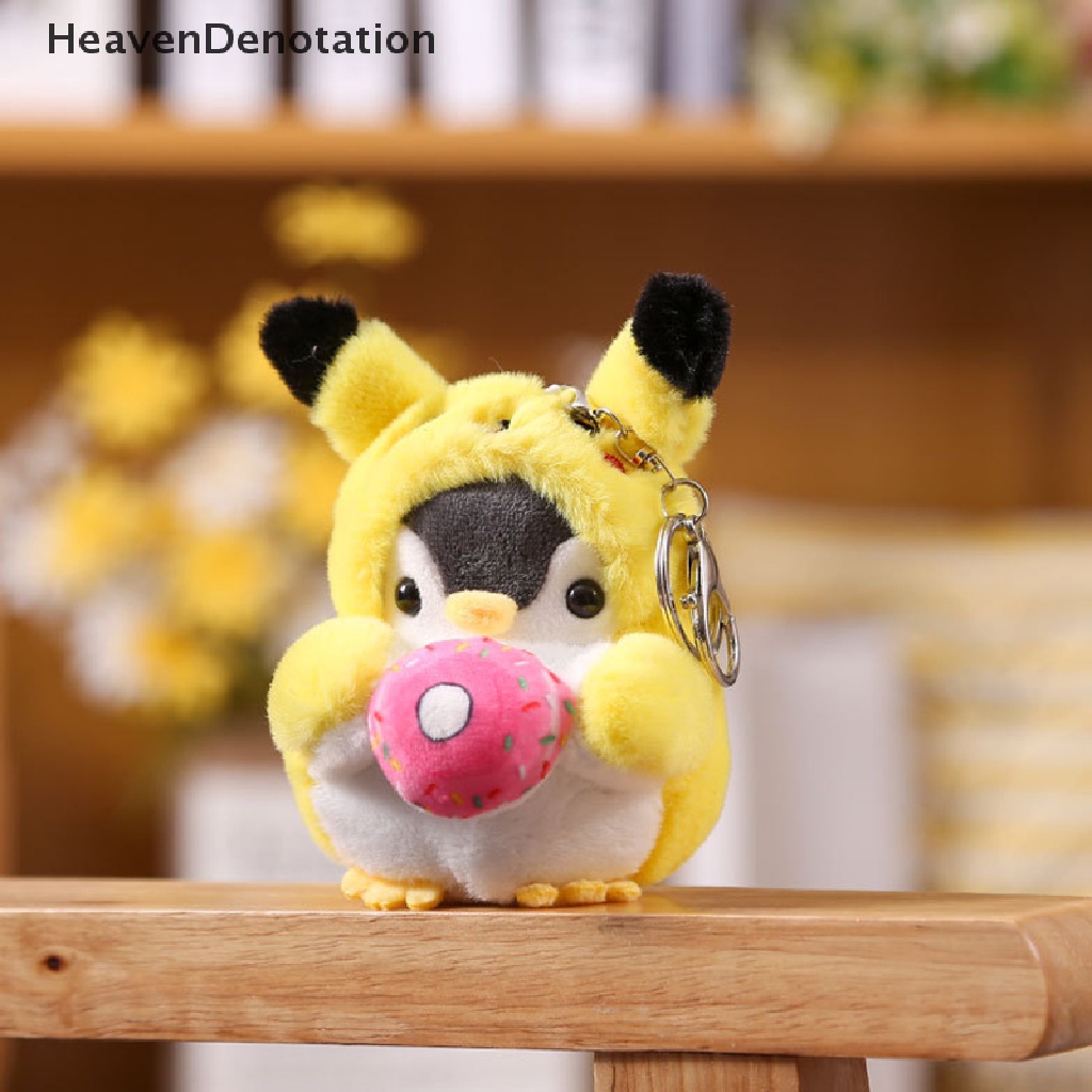 [HeavenDenotation] Kunci Boneka Pinguin Lucu Gantungan Kunci Gadis Kartun Mobil Keyring Kawaii Wanita Tas HDV