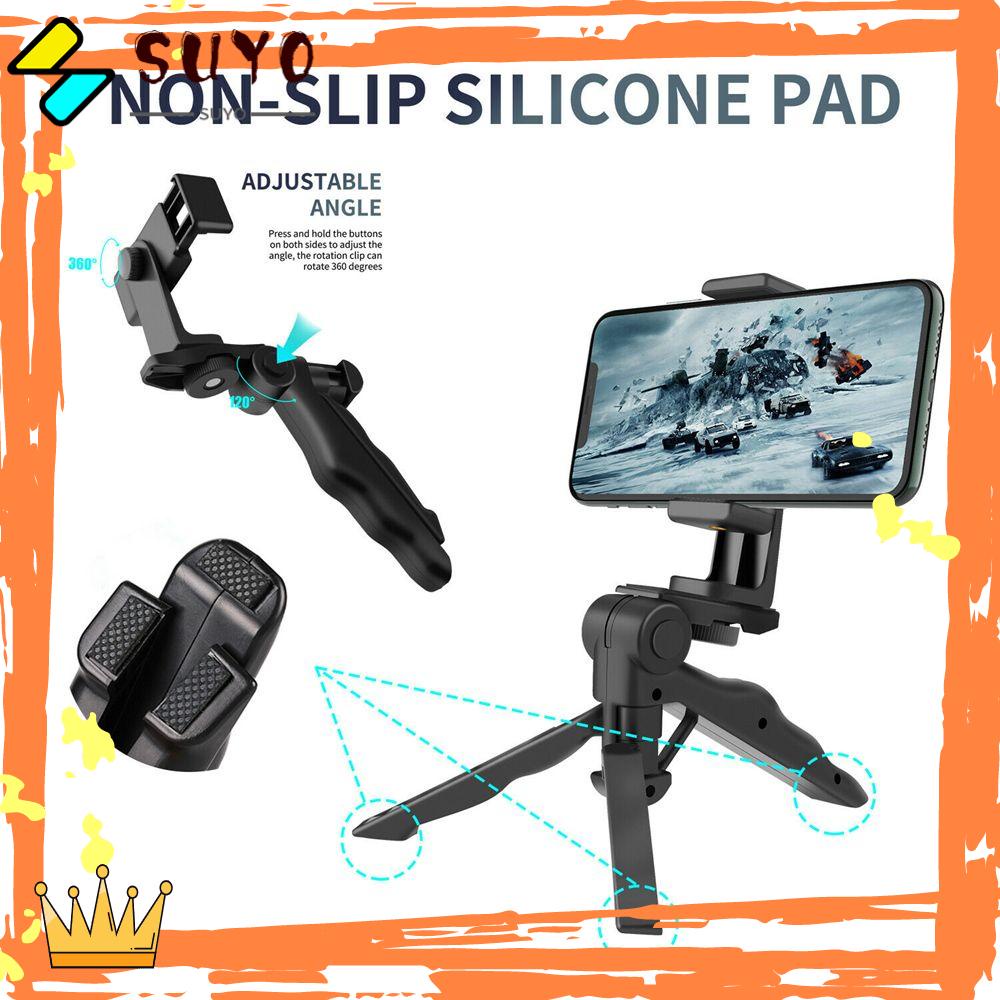 Suyo 360° Aksesoris Tripod Desktop 2in1 Stik Selfie Genggam Adjustable