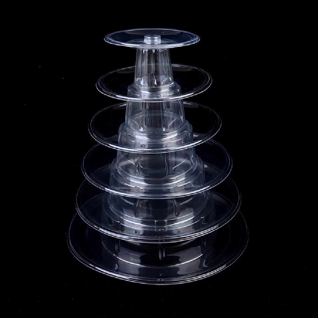 Mornin 6susun Macaron Display Stand Cupcake Tower Rack Stand Tray Untuk Ulang Tahun Pernikahan id