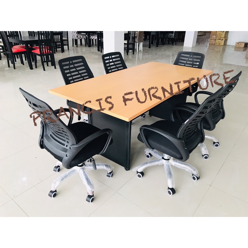 MEJA MEETING MINIMALIS MEJA MEETING PARTIKEL BOARD MEJA RAPAT MEETING TABLE MEJA MEETING QD-180