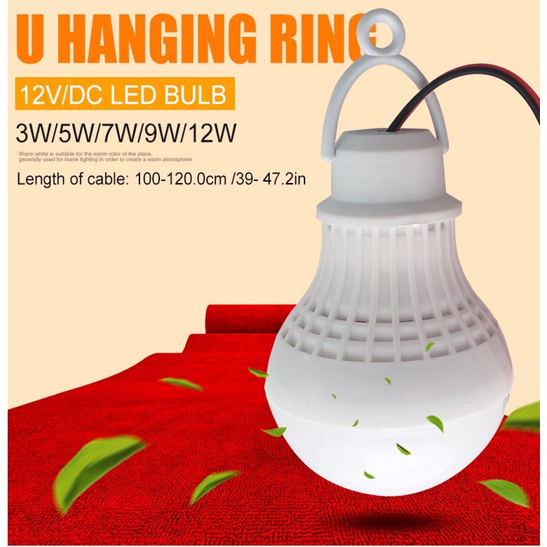 Rechargeable 12V Low-Voltage DC Led Light / 3 / 5 / 7w Light Bulb Water Portable Spotlights Bulb