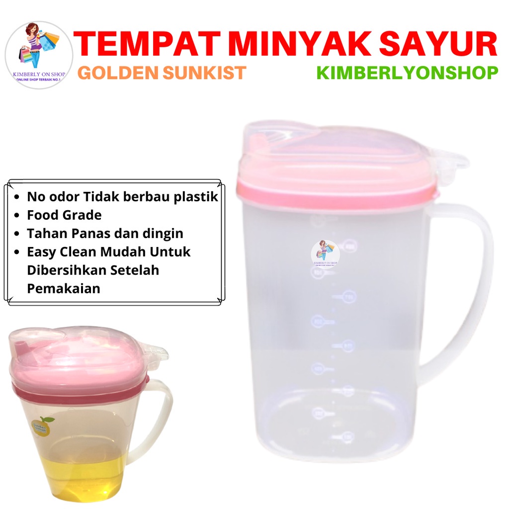 Tempat Minyak Goreng Wadah Minyak Goreng 1 Ltr / 2 Ltr Golden Sunkist