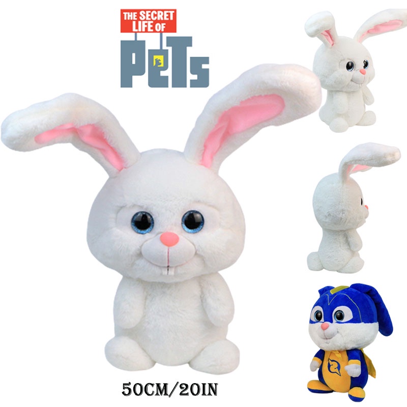 50cm Cute The Secret Life of Pets Snowball Plush Toys Bunny Doll Kids Xmas Gifts