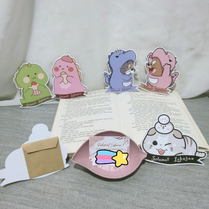 

(isi 5 lembar) Amplop Lebaran 3D kartun Cartoon series