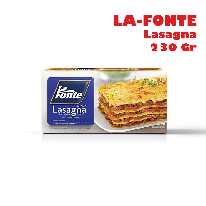 

La Fonte Instant Lasagna / Lembar Kulit Pasta 230 gr