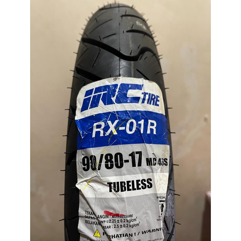 BAN LUAR IRC 90/80-17 RX-01R TUBELESS
