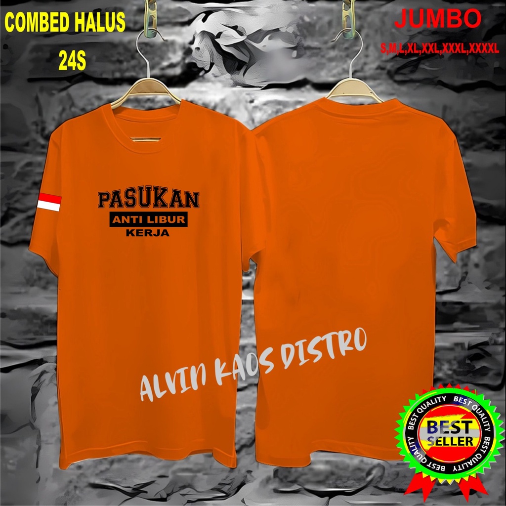 APPS Promo Diskon Kaos BENDERA PASUKAN ANTI LIBUR Kaos Terlaris Kualitas Terjamin/Kaos MurahKaos katun/Pakaian Pria pakaian Wanita/Kaos Distro Pria/Kaos Pakaian Pria Kaos Promo/Best Seller