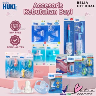 Image of ❤ BELIA ❤ BABY HUKI Series | Orthodontic ECER, 3 in 1 | Empeng 2 In 1 | Regular Silicone Nipple | Dot susu botol milk bottle 0 sampai 6+