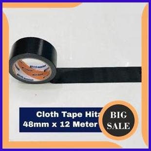 

parts Lakban Kain Cloth Tape 2 inch 48mm - 12 meter Hitam Berry - Isolasi 2 1F3B23