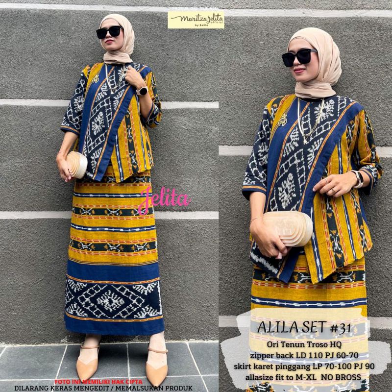 Alila set Tenun setelan kondangan kekinian