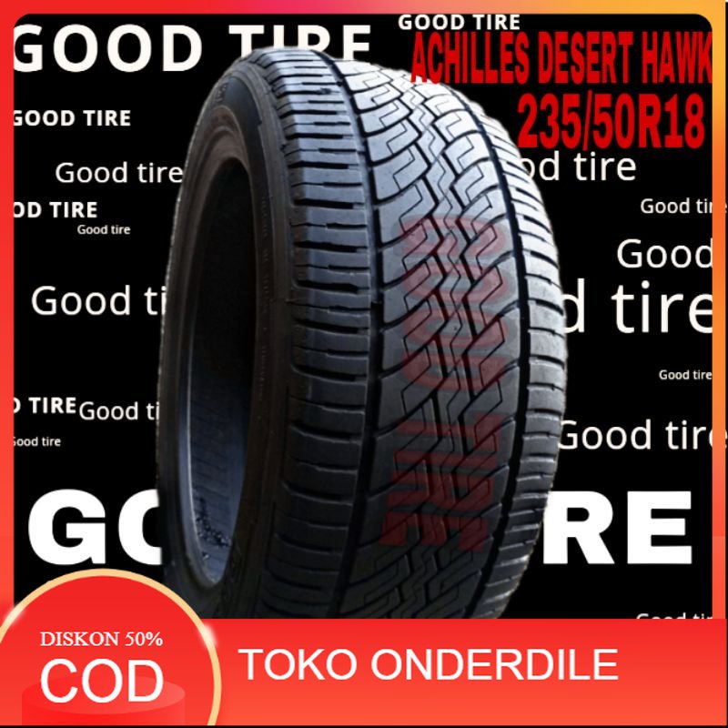 ACHILLES DISERT HAWK 235-50-18 R18 RING 18 COPOTAN SEKEN SECOND BEKAS VELG LEBAR INNOVA