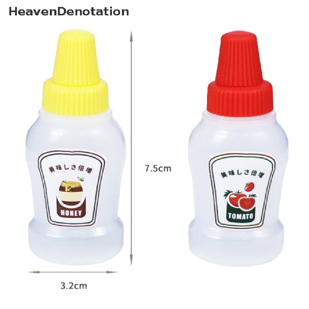 [HeavenDenotation] 2pcs / set 25ML Mini Portable Small Sauce Container Salad Dressing for Bento HDV