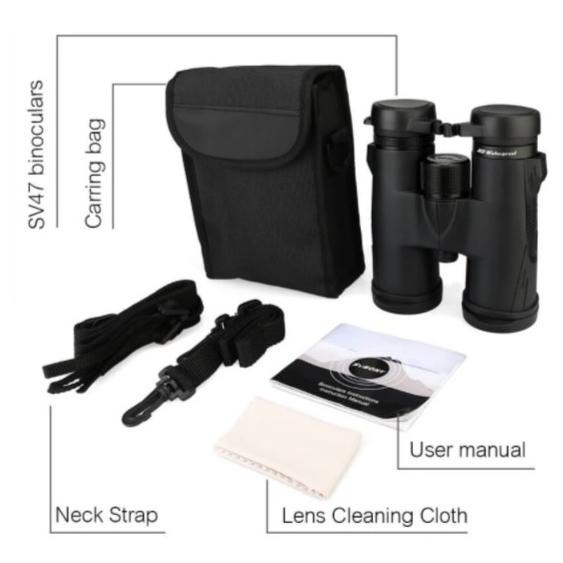 PROFESIONAL BINOCULAR BINOKULAR TEROPONG SVBONY 10X42 WATERPROOF