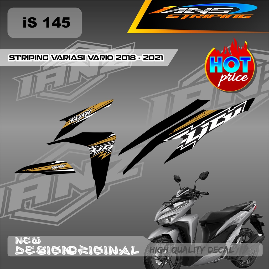 DECAL VARIO TECHNO LIST VARISASI / STIKER HONDA VARIO SEMI FULL / STIKER HONDA VARIO TECHNO DESAIN CLICKN/ STIKER KERETA VARIO TECHNO IS145