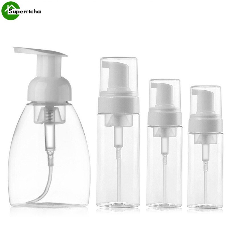 250ml/300ml Botol Pump Kosong Portabel/Dispenser Sabun Cair/Soap Foaming Mousses Botol Isi Ulang/Botol Blister Rumah Tangga/Wadah Botol Pump Mousse Sabun Busa Plastik