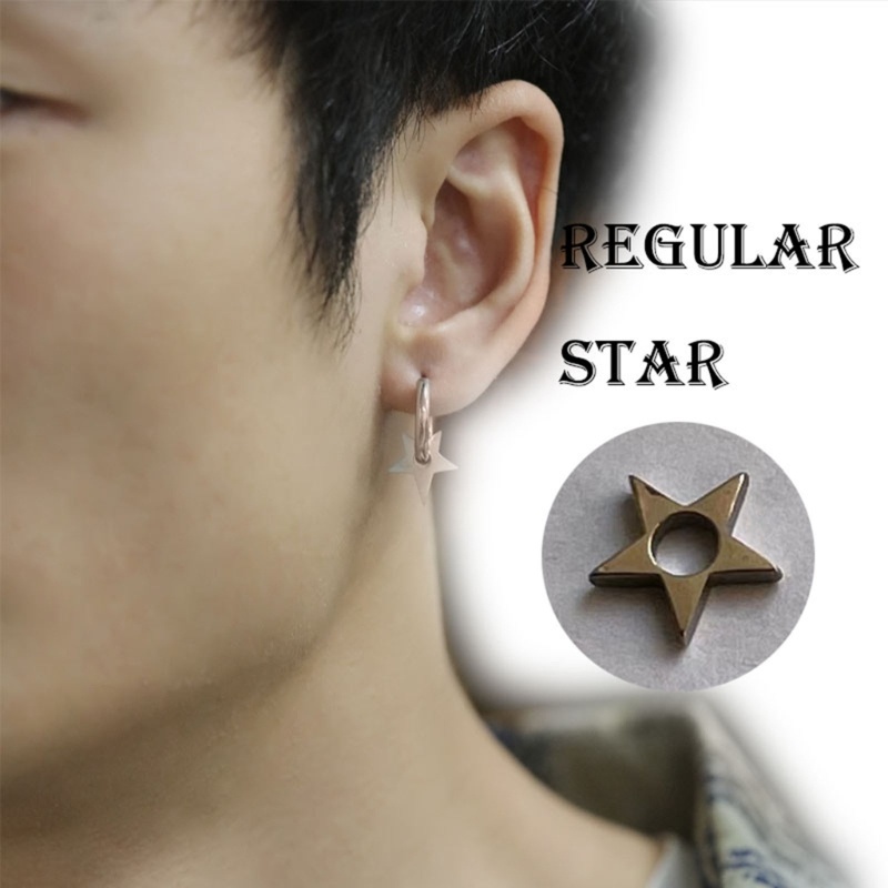 Siy Anting Hoop Berengsel Silang Segitiga-Charm Menjuntai Earring Untuk Wanita Gadis Remaja