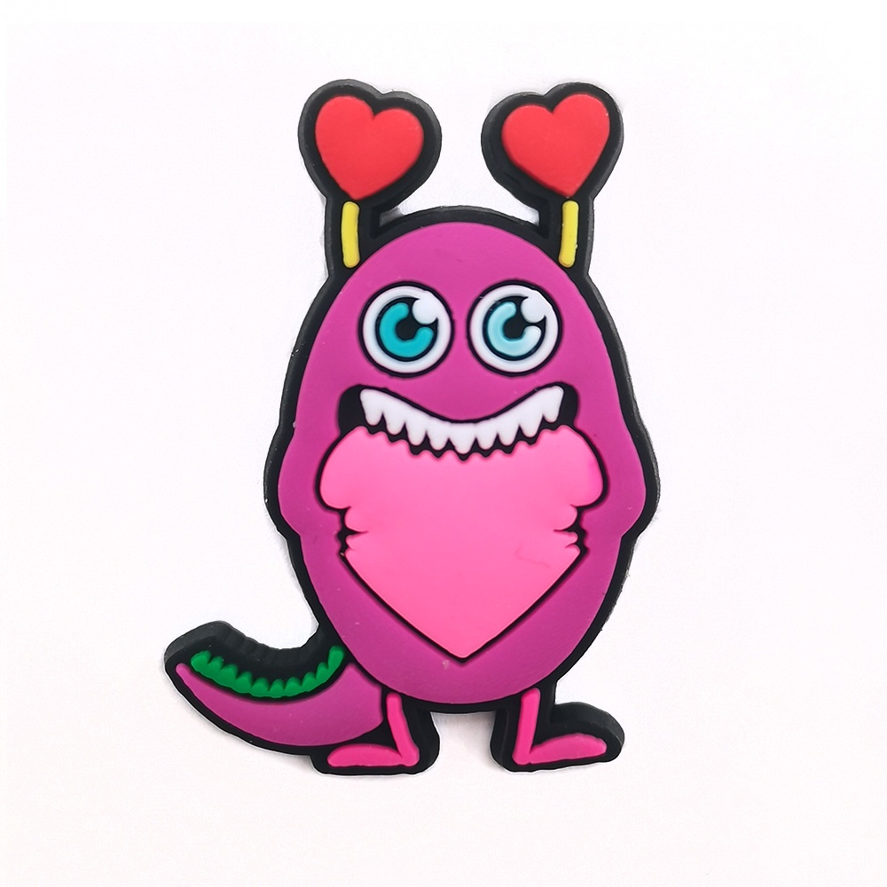Aksesoris Menghias Sandal Lucu Jibbitz Kartun Valentine Monster Crocs charms Pin Sepatu Sandal Gesper Hadiah