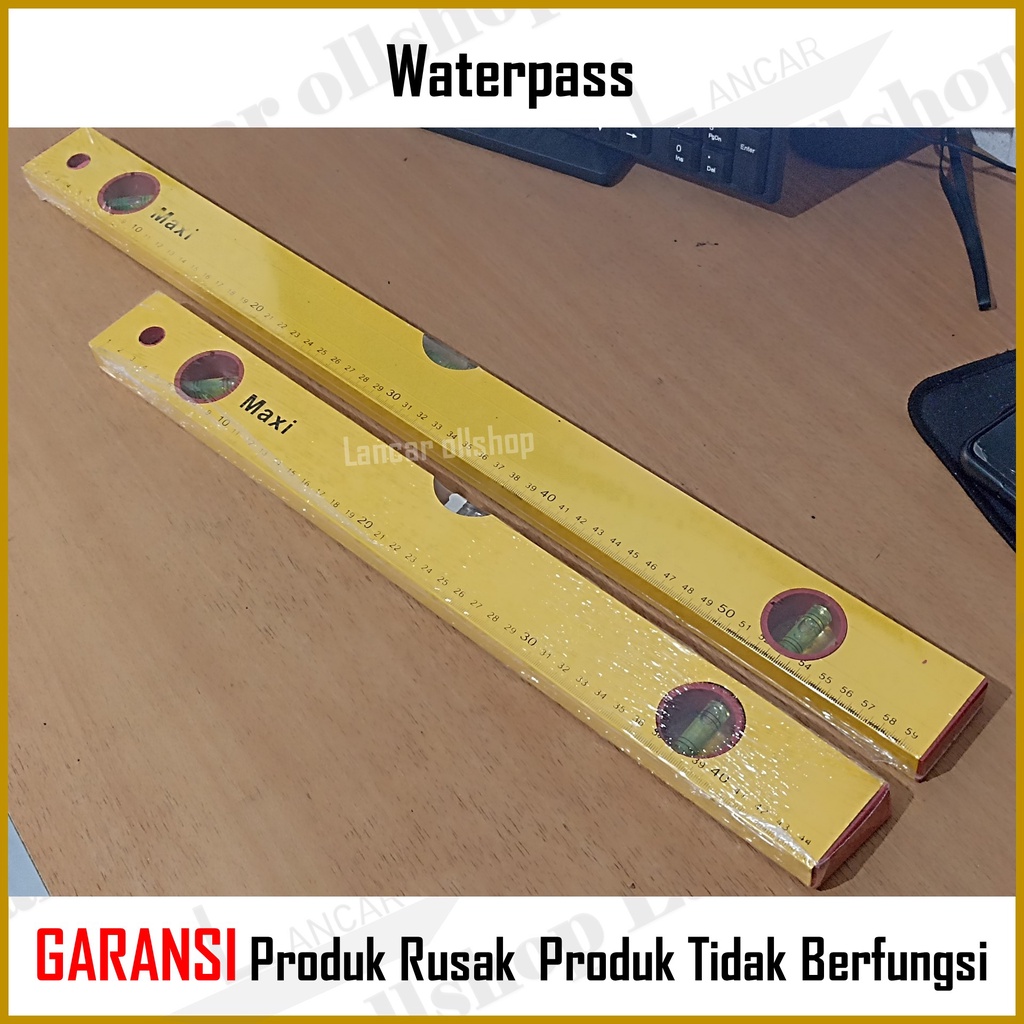 Waterpass Level Aluminium 18 Inch / Waterpas Penggaris Level 24 Inch Panjang 60 Cm