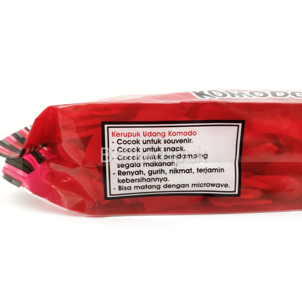

Maknyuss1 Komodo Merah Kerupuk Udang Mentah Ukuran Mini/Kecil/2X3Cm 400G