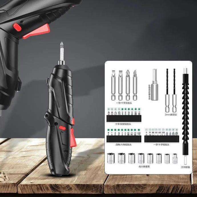 ⅎ 48pcs Obeng listrik multifungsi Bor mini electric screw driver Multi-function screwdriver Electric