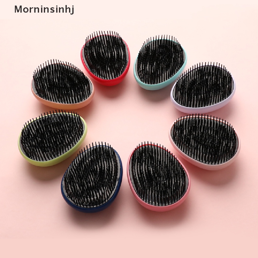 Mornin Bentuk Telur Perawatan Rambut Anti Statis Styling Tools Hair Brushes Detangling Comb id