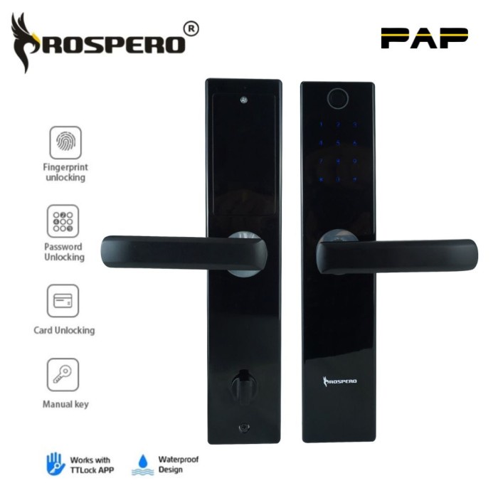 ] Prospero kunci pintu digital kunci pintar kunci pintu sidik jari card