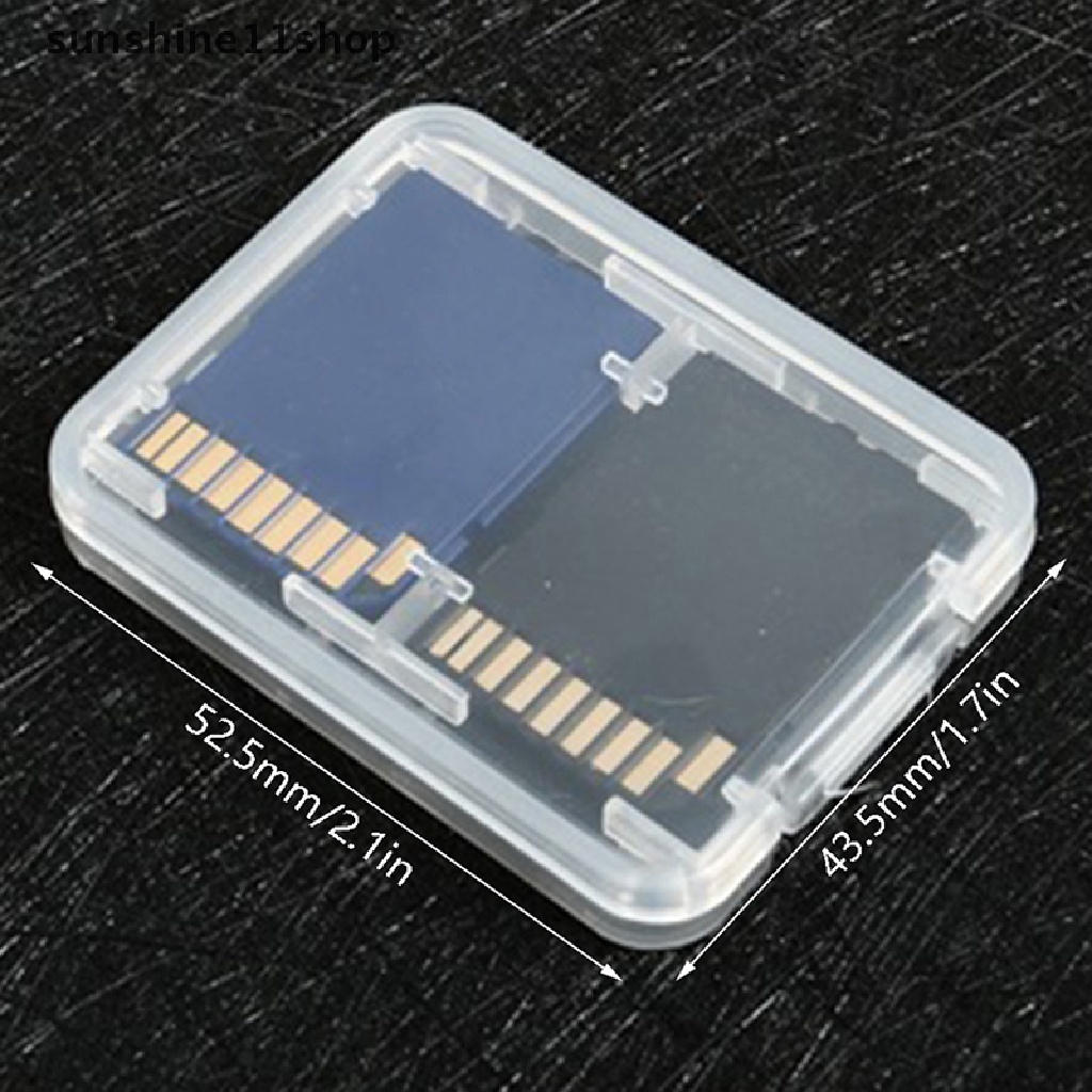 Sho 1PC Tempat Pelindung Micro Box Untuk SD SDHC TF MS Memory Card Storage Case Box N