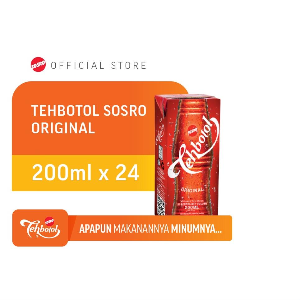 

✶ Tehbotol Sosro kotak 200 ml isi 24 Pcs ○