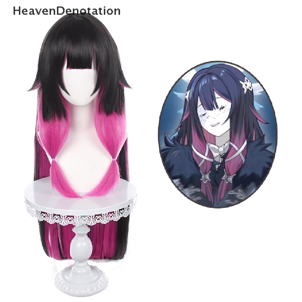 [HeavenDenotation] Genshin Impact Columbina Cosplay Wig Rambut Palsu Cosplay Genshin Impact Fatui 110cm HDV