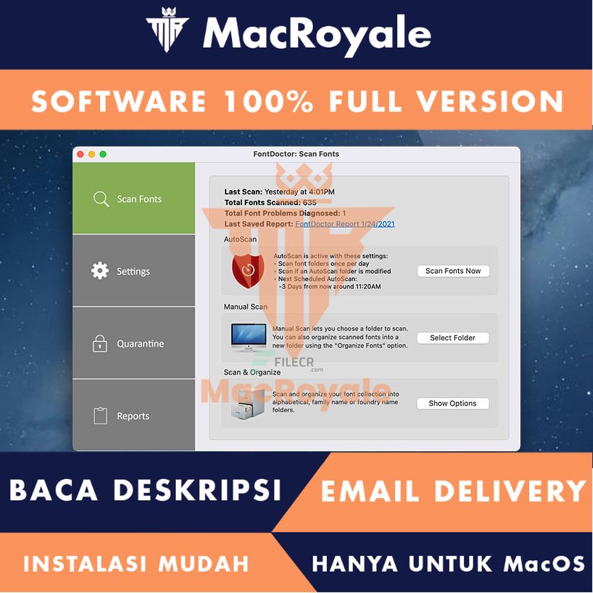 [MacOS] FontDoctor Full Version Lifetime Full Garansi