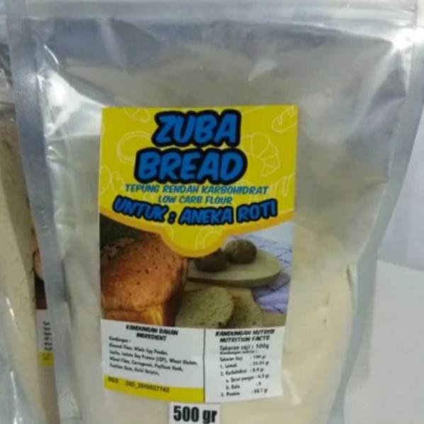 

➣ ZUBA BREAD khusus untuk membuat roti rendah karbo 500 gr ➩