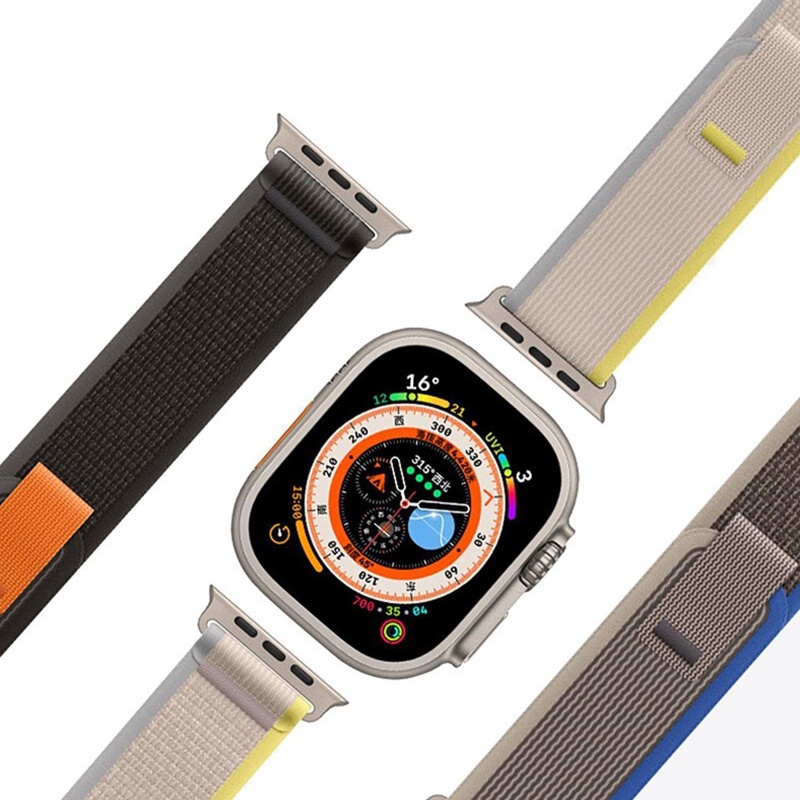 Trail Loop Nylon Watch Band for Watch Ultra 49mm 45mm 44mm 42mm iWatch Series 8 7 Replacement Woven Strap Women Men