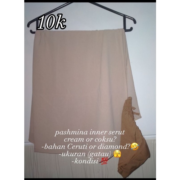 PRELOVED Hijab Pashmina / Segi Empat Syar'i/ Pashmina Inner