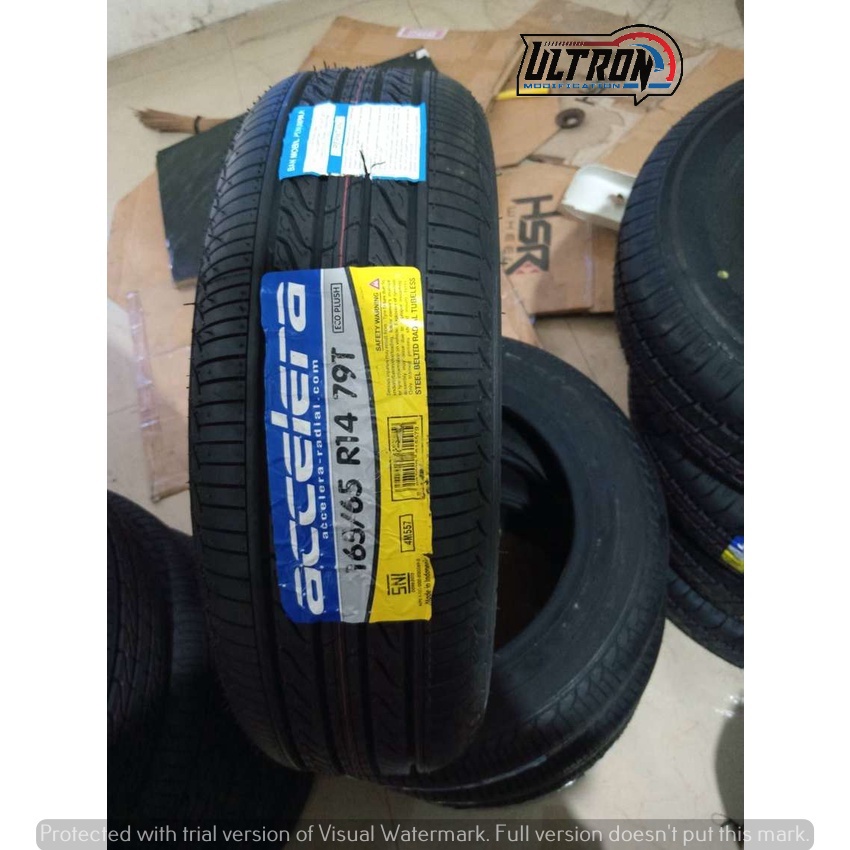 BAN MOBIL TUBLES MURAH MEREK ACCELERA ECO PLUSH UKURAN 165/65 R14