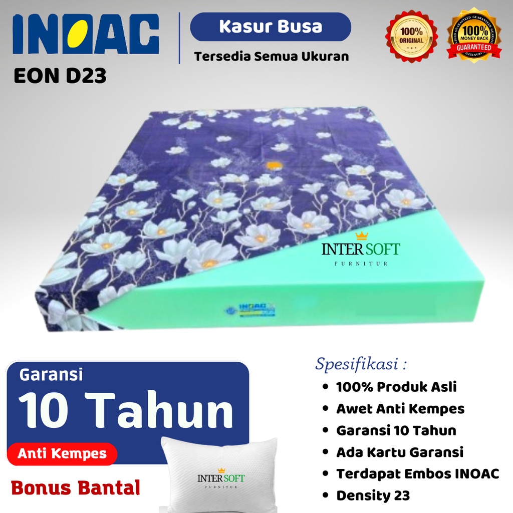 Kasur Busa INOAC Ukuran No 1 Matras D23 / Kasur Busa Original INOAC 200 x 180 Cm Garansi 10 Tahun / 