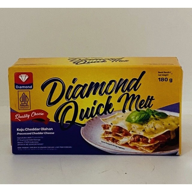 Keju Diamond Quick Melt 180gr Cheese Cepat Leleh Lumer