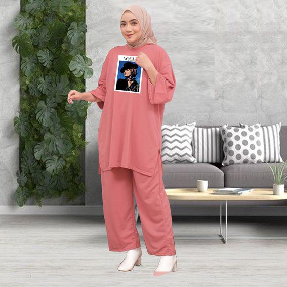 SETELAN CELANA WANITA OVERSIZE LD 130CM