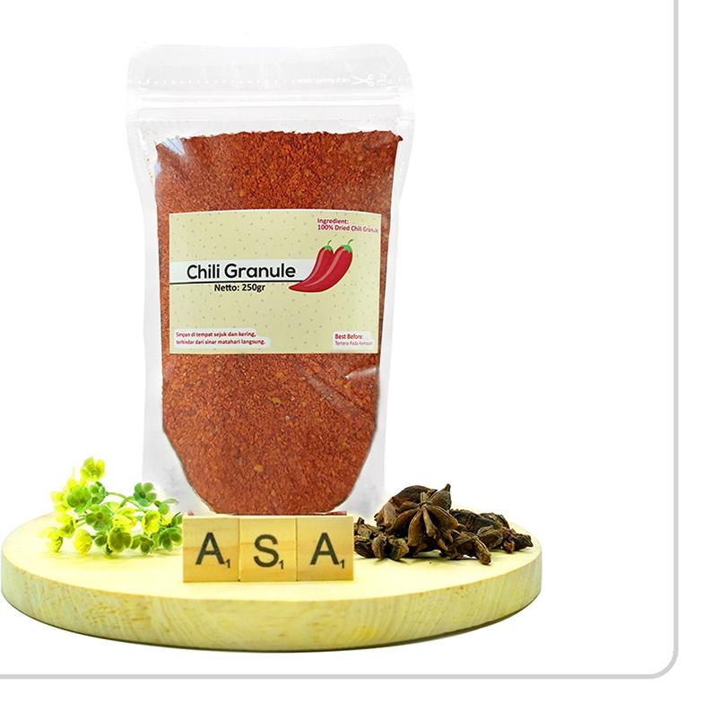

♣ Chili Granule - Chili Flakes 250 gram ☏