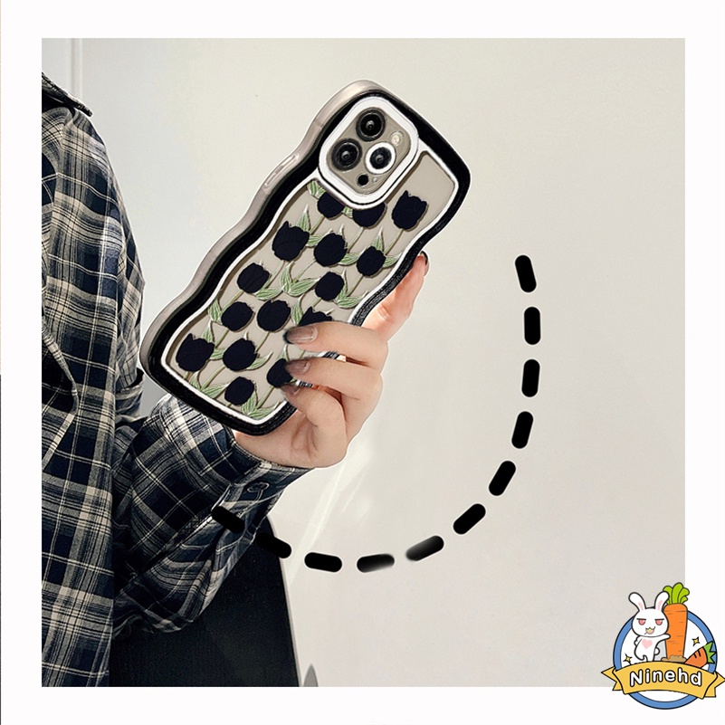 Vivo Y16 Y02 Y02s Y35 Y22s Y22 V27e V25e V25 V23e V23 V21 V21e V20 SE Pro Y15A Y15S Y01 T1x Y21 Y21s Y33s Y33T Y21T Y12s Y12A Y20 Y20s Y20i Y20s[G] Y17 Y15 Y12 Y19 Y1s Y50 Y30 Y30i Y51 Y31 S1 Casing Hp Tulip Hitam Mewah