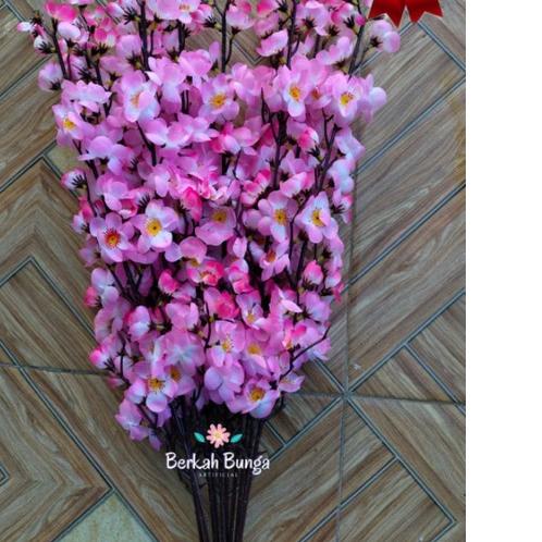 ✪ Bunga Sakura Artificial lusinan/Bunga Sakura Hias/Sakura Dekorasi/Bunga Hiasan Rumah/Bunga Sakura 
